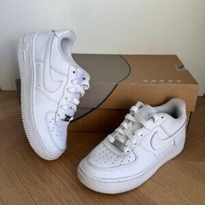 Nike AirForce 1 Low ‘Triple White’ Kids Sneakers- SZ 1 Y